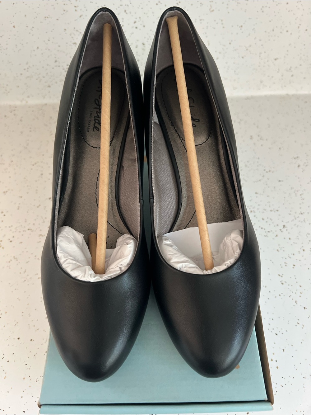 Life Stride Parigi Black Kiddy Round-Toe Pumps - Comfortable Everyday Heels